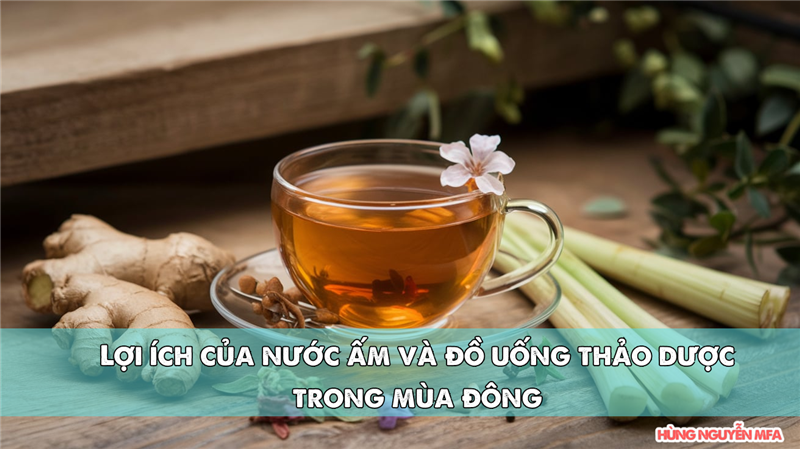 Lợi ích của nước ấm và đồ uống thảo dược trong mùa đông