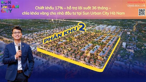 Ưu Đãi Tài Chính Sun Urban City – Lợi Nhuận Tối Ưu Cho Nhà Đầu Tư Thông Minh