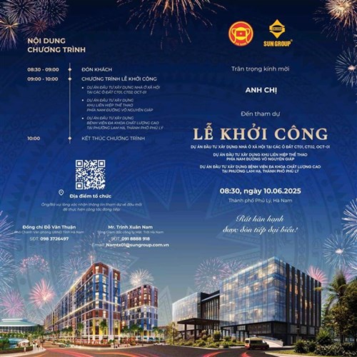 Lễ Khởi Công 3 Công Trình Trọng Điểm – Bước Ngoặt Phát Triển Sun Urban City Hà Nam