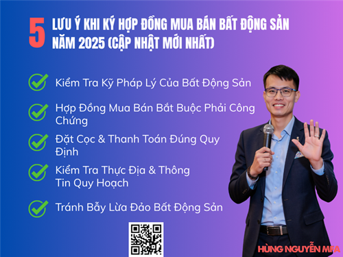 Top 5 Lưu Ý Khi Ký Hợp Đồng Mua Bán Bất Động Sản Năm 2025 (Cập Nhật Mới Nhất)