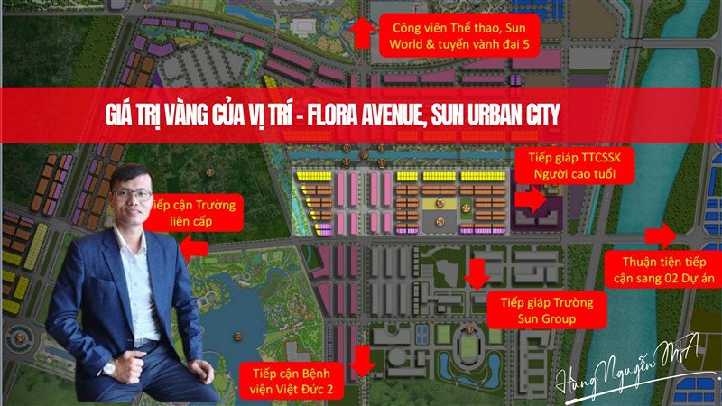 GIÁ TRỊ VÀNG CỦA VỊ TRÍ – FLORA AVENUE, SUN URBAN CITY HÀ NAM