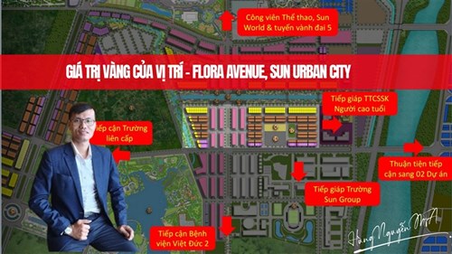 GIÁ TRỊ VÀNG CỦA VỊ TRÍ – FLORA AVENUE, SUN URBAN CITY HÀ NAM